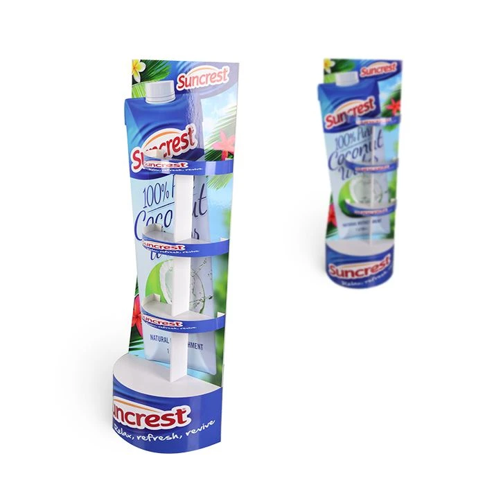 Eye-Catching Tray Beverage Paper Display Rack